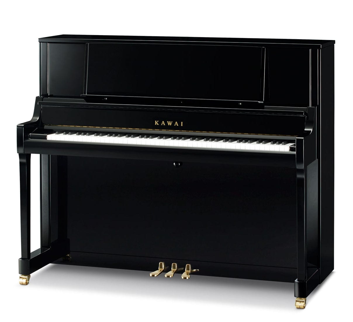 Kawai K400 Upright Piano; Polished Ebony