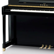 Kawai K600 Upright Piano; Polished Ebony