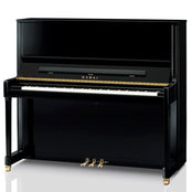 Kawai K600-AS Upright Piano; Polished Ebony