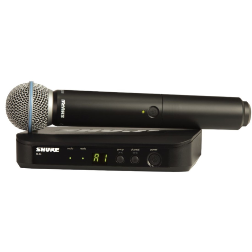 Shure BLX24 Beta58 Wireless Handheld Microphone System Bonners Music