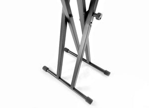 Self-Assembly Double Braced Keyboard Stand & Bench Value Pack