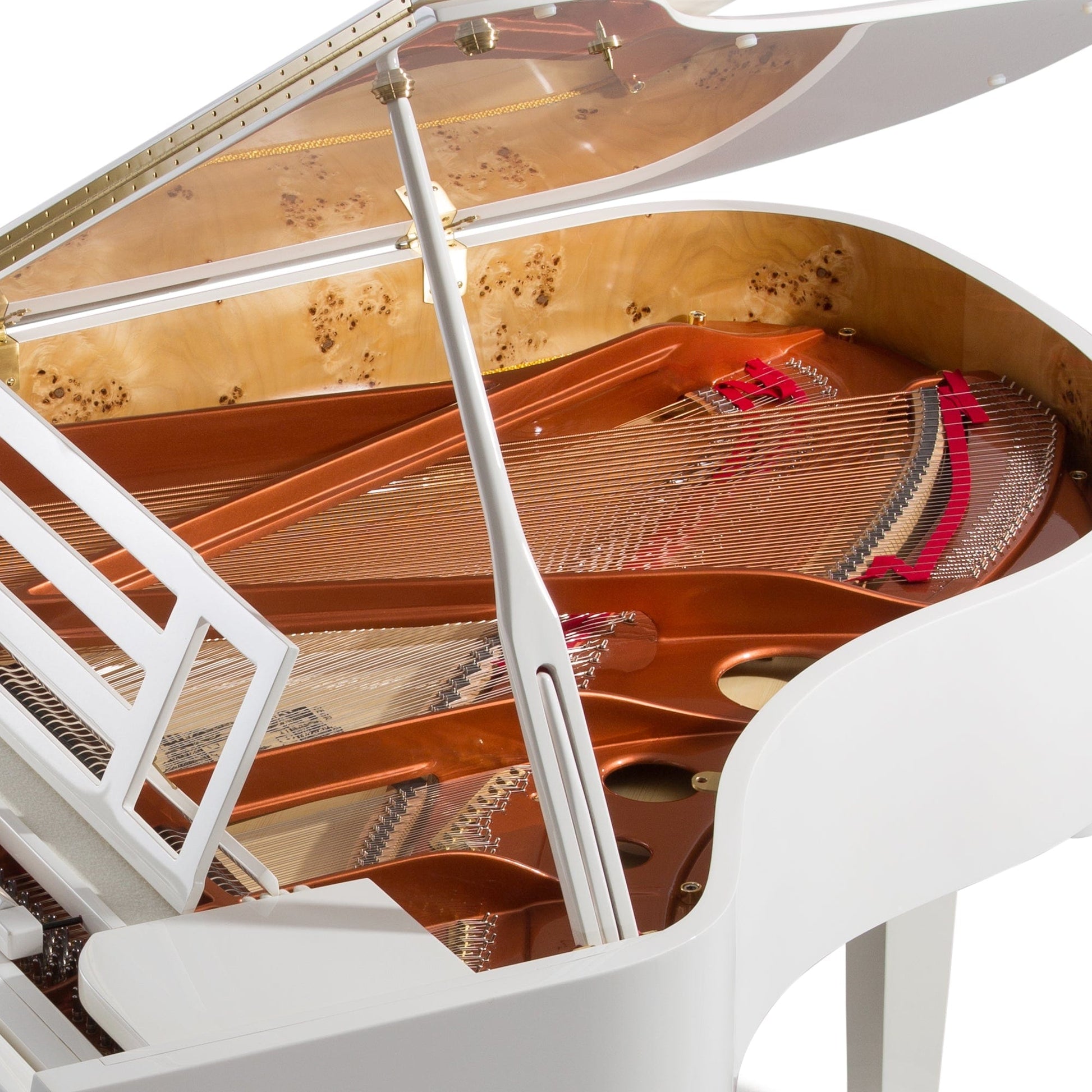 Feurich 179 Dynamic II Grand Piano; Polished White