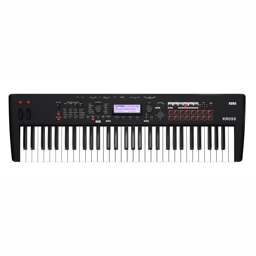 Korg Kross 2 61 Key Synthesizer Workstation; Matt Black