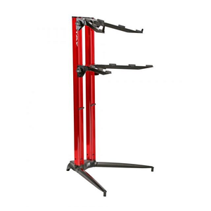 STAY Keyboard Stand PIANO 1200/02 Two Tier Heavy Duty With Carry Bag; Red