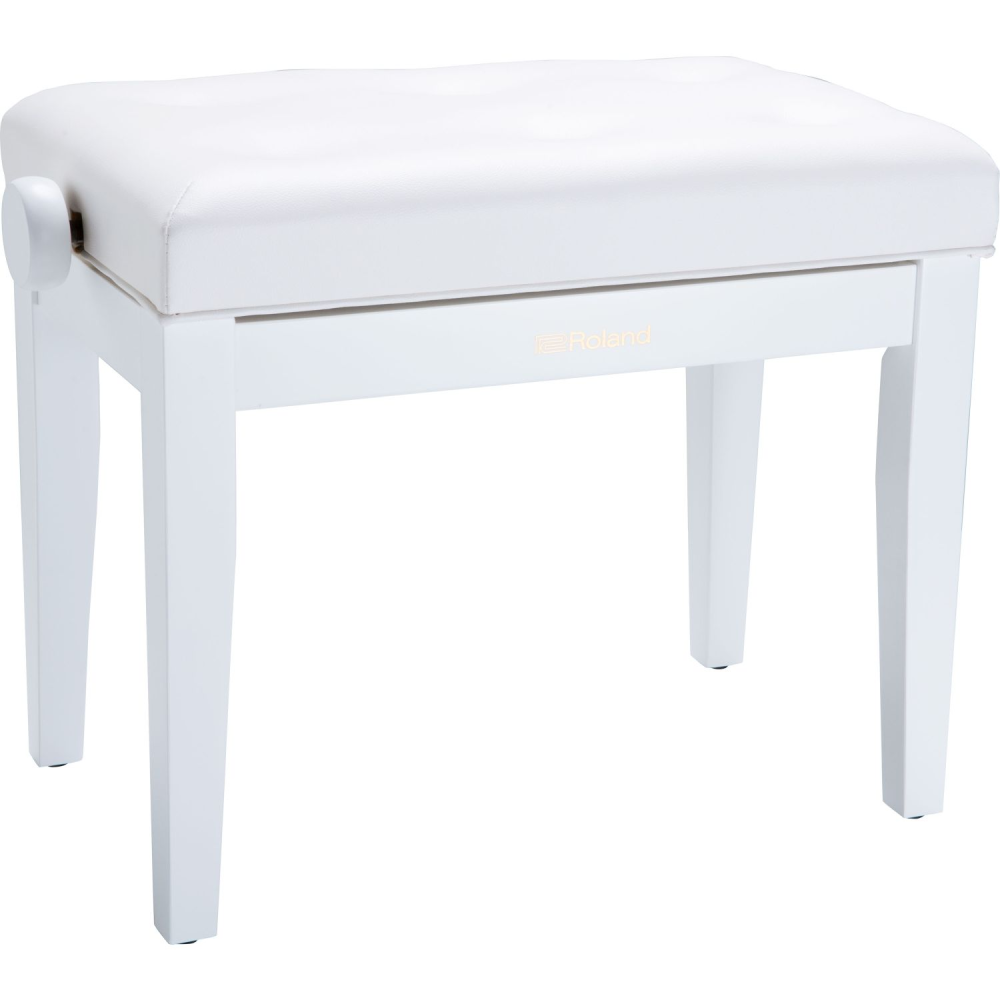 Roland RPB-300WH Piano Bench; Satin White Vinyl Seat