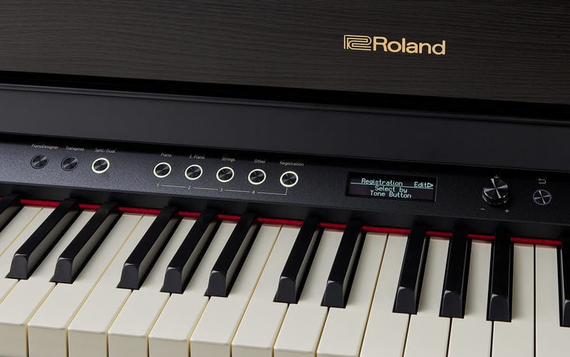 Roland HP702 Digital Piano; Charcoal Black