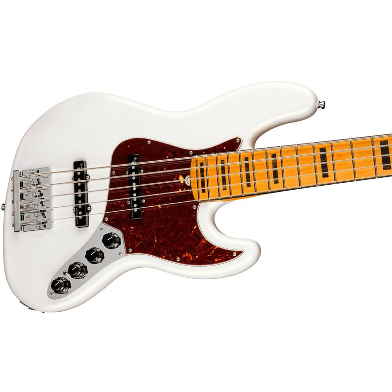 Fender American Ultra Jazz Bass V Maple Arctic Pearl | Bonners Music