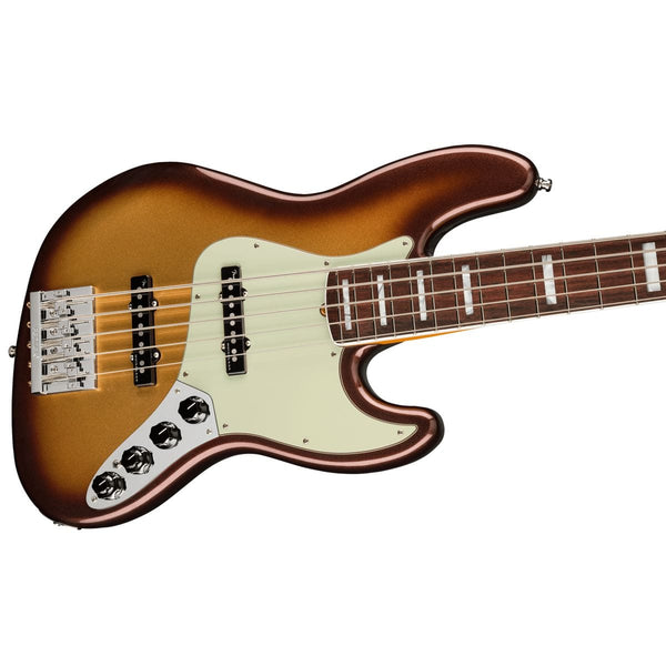 Fender American Ultra Jazz Bass V Rosewood Mocha Burst | Bonners Music