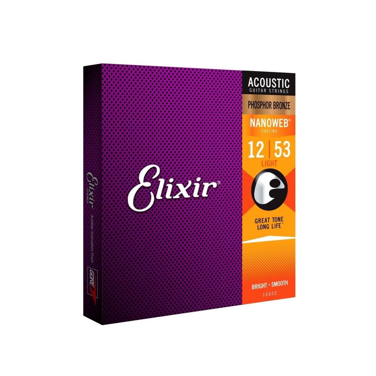 Elixir NanoWeb Phosphor Bronze Light 12 53 Acoustic String Set