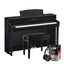 Yamaha CLP745B Black Digital Piano Value Package