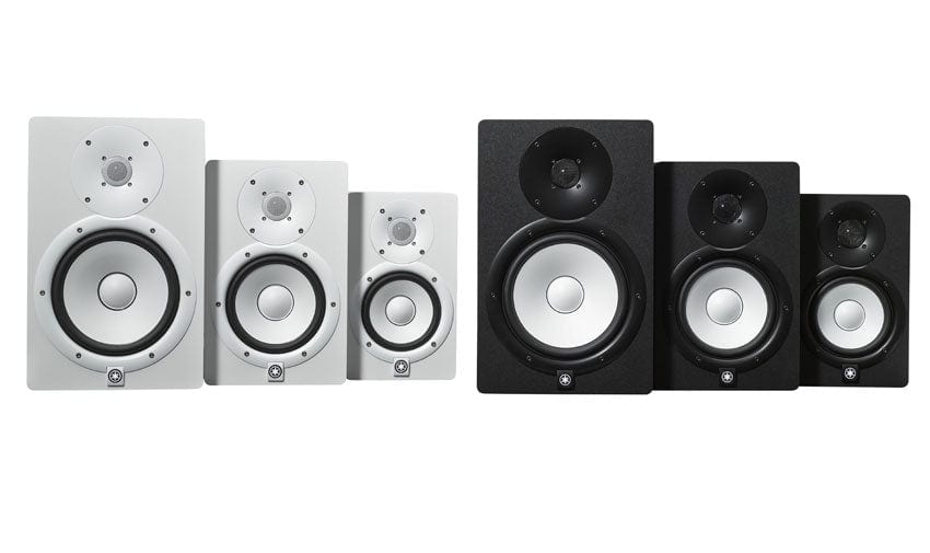 Yamaha HS7 Studio Monitor Speakers Pair; White With FREE Jack Cables & TW-E3B Earbuds Offer