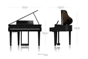 Roland GP6 Digital Grand Piano; Polished Ebony