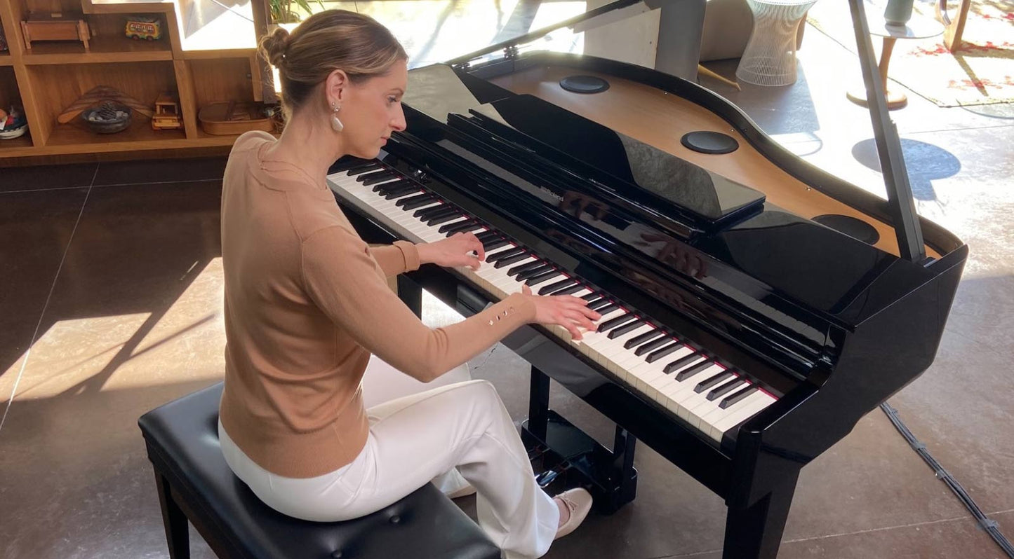 Roland GP6 Digital Grand Piano; Polished Ebony