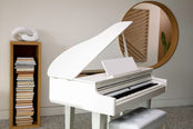 Roland GP6 Digital Grand Piano; Polished White Concert Package