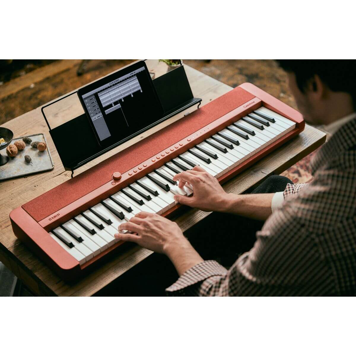 Casio CT-S1 Portable Piano Keyboard; Red