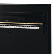 Kawai K15 ATX3-L Anytime Silent Upright Piano; Black Polished