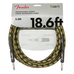 Fender Professional Series Instrument Cable Straight/Straight 18.6' Woodland Camo